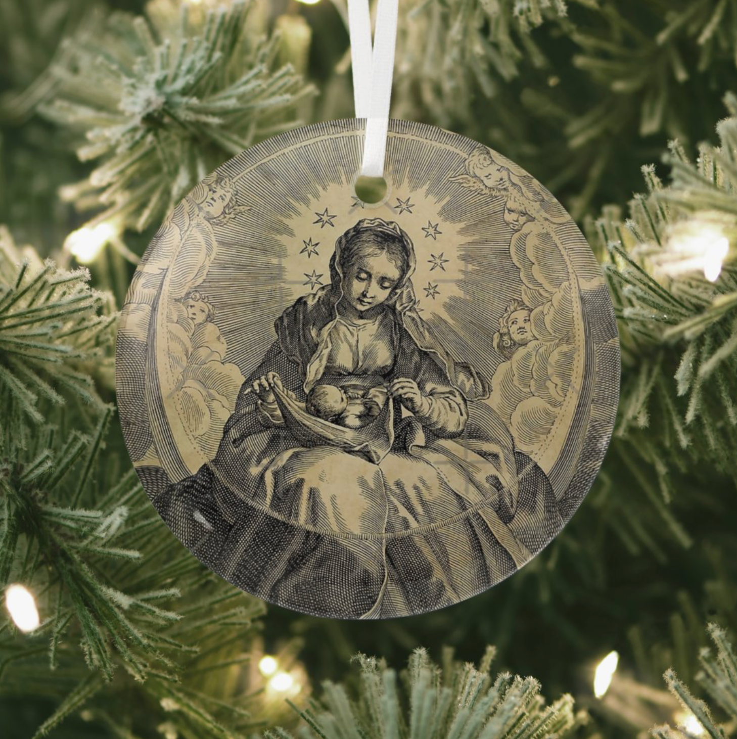 Božićni ukras Madonna Lactans